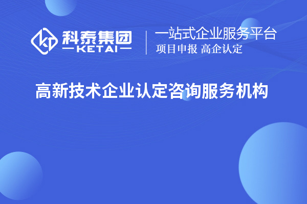 高新技術企業認定咨詢服務機構