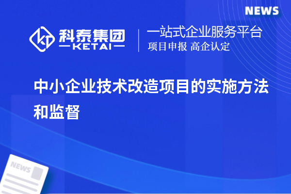 中小企業技術改造項目的實施方法和監督