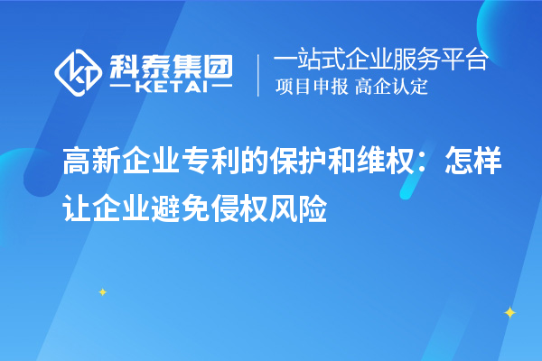 高新企業(yè)專利的保護(hù)和維權(quán):怎樣讓企業(yè)避免侵權(quán)風(fēng)險(xiǎn)