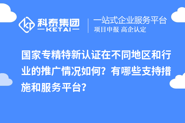 國(guó)家專精特新認(rèn)證在不同地區(qū)和行業(yè)的推廣情況如何?有哪些支持措施和服務(wù)平臺(tái)?