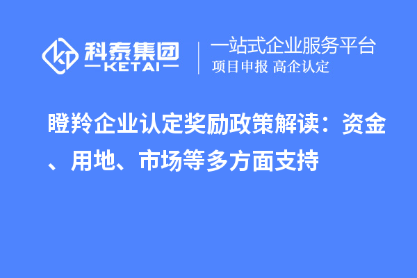 <a href=http://www.duckwijs.com/fuwu/dengling.html target=_blank class=infotextkey>瞪羚企業認定</a>獎勵政策解讀:資金、用地、市場等多方面支持