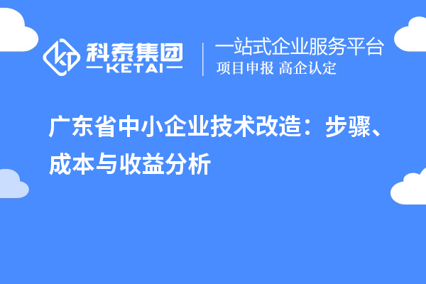 廣東省中小企業(yè)技術(shù)改造：步驟、成本與收益分析