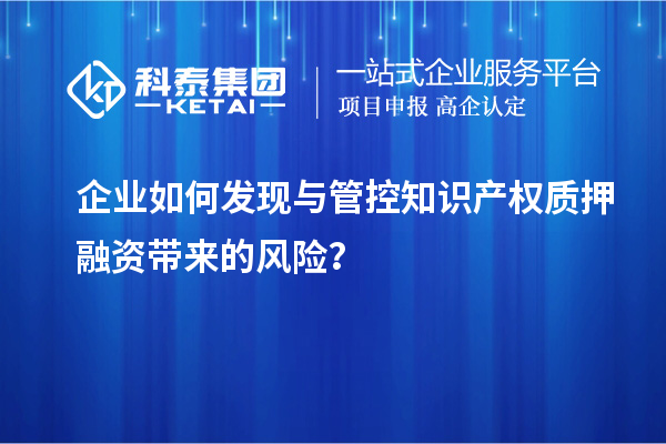 企業(yè)如何發(fā)現(xiàn)與管控知識(shí)產(chǎn)權(quán)質(zhì)押融資帶來的風(fēng)險(xiǎn)?