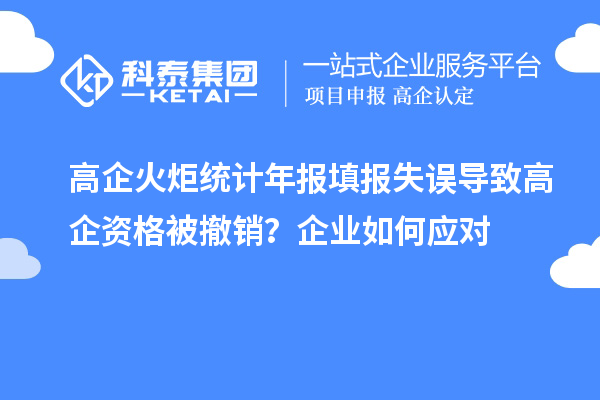 高企火炬統計年報填報失誤導致高企資格被撤銷？企業如何應對