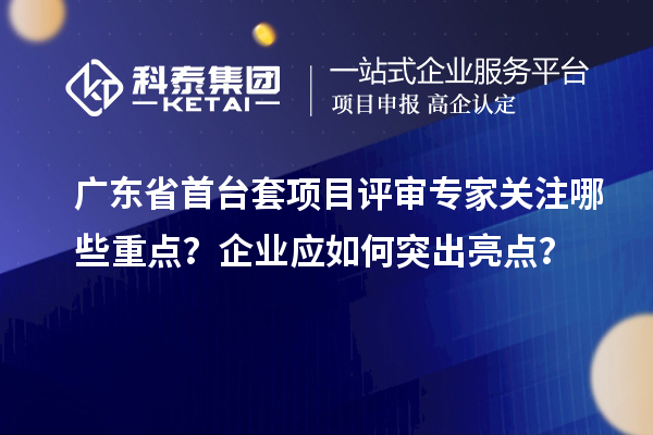 廣東省首臺套項目評審專家關注哪些重點?企業(yè)應如何突出亮點?