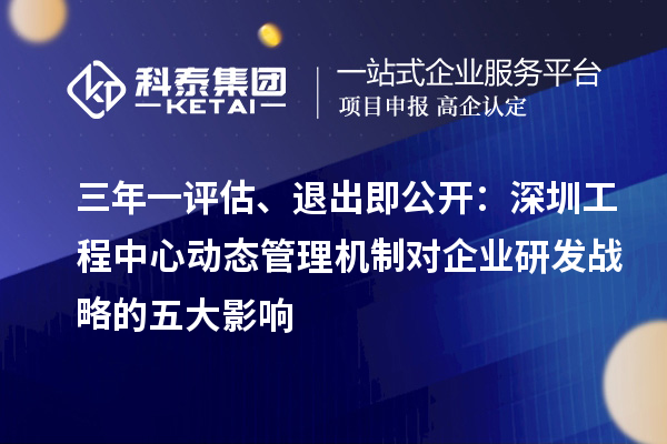 三年一評估、退出即公開:深圳工程中心動態管理機制對企業研發戰略的五大影響