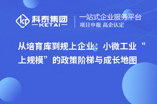 從培育庫到規上企業：小微工業“上規模”的政策階梯與成長地圖